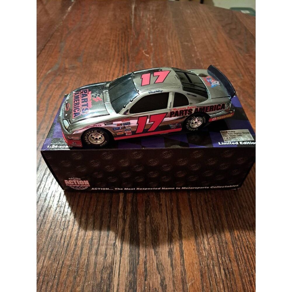 Vintage 96 Action Platinum Darrell Waltrip Parts America Chrome Die Cast Nascar